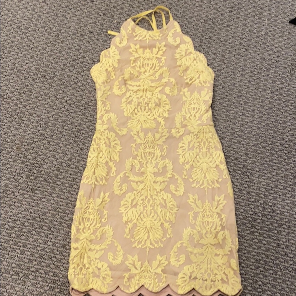 Yellow Xenia mini dress